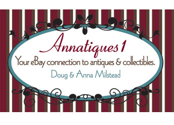 Business card for Annatiques developed by Westervelt Design
