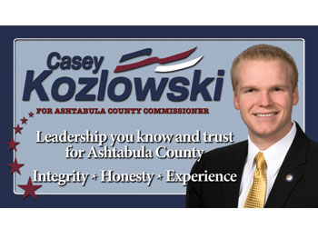 Political mailer for Casey Kozlowski developed by Westervelt Design